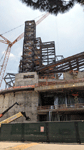 The indoor viewing gantry for Endeavour's Space Shuttle Stack continues to take shape at the Samuel Oschin Air and Space Center...on June 19, 2024.